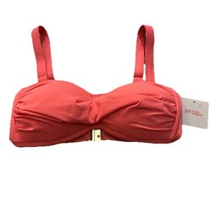 NEW Ruby Ribbon Bikini Top Size 6 Light Pink Padded